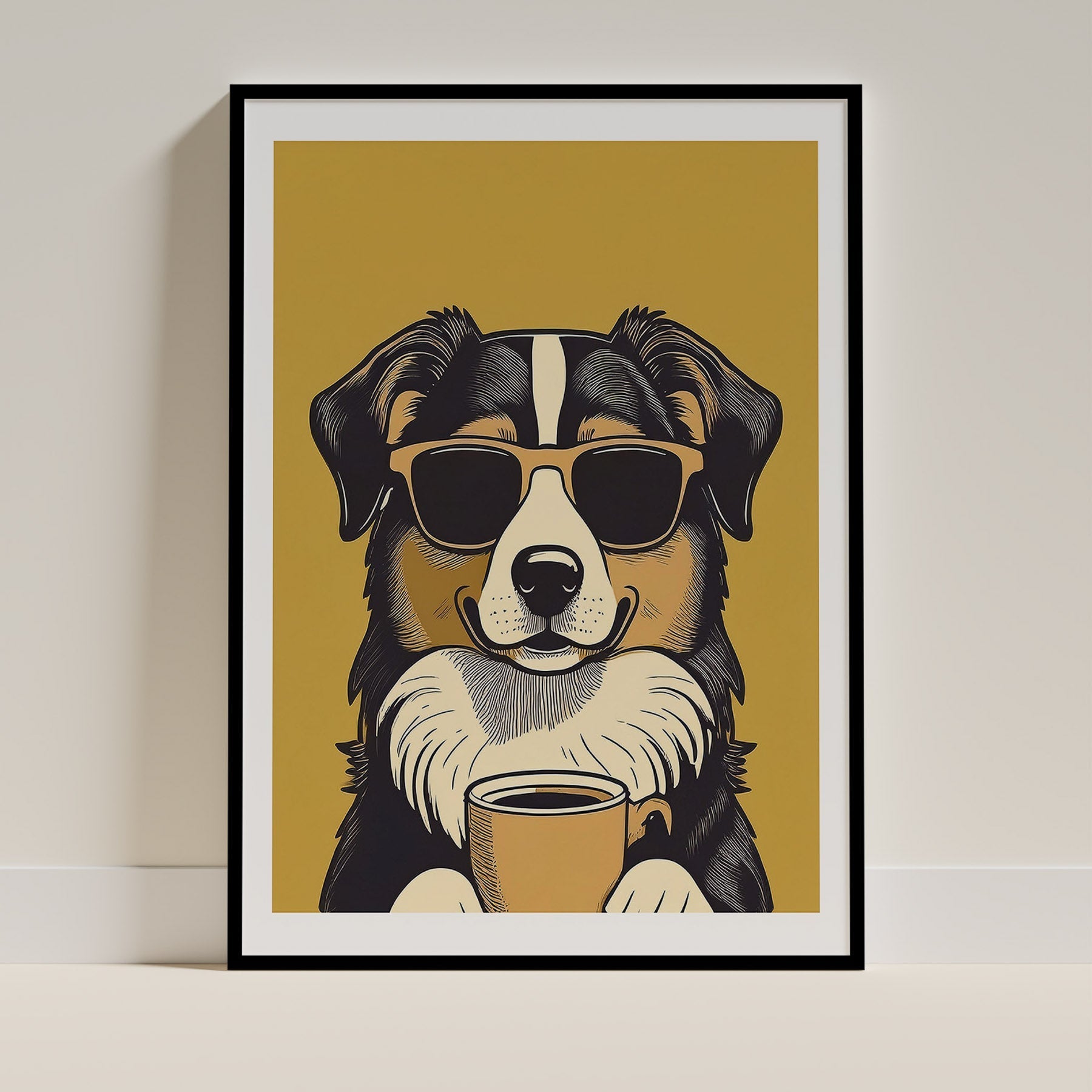 Austrlaian Shepherd Chillin Coffee Dog image 0