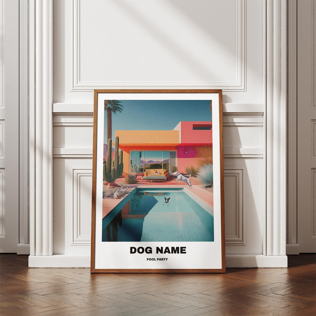 Bull Terrier Custom Pool Party WITH TEXT image 4