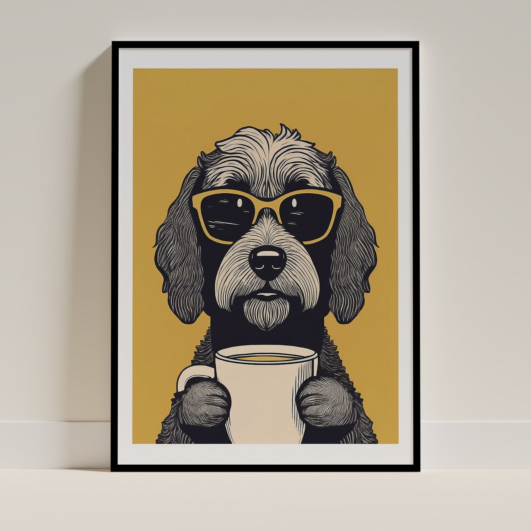 Schnoodle Dog Art Print Unframed | 3 Unique Designs | Wall Art Gift for Dog Lovers - Image 3 | Dogsy & Co