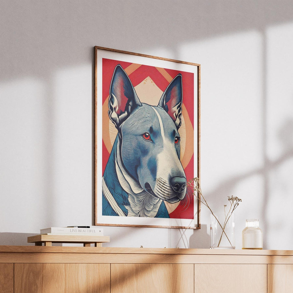 Bull Terrier Hokusai Japanese Inspired Dog Series 2 image 5