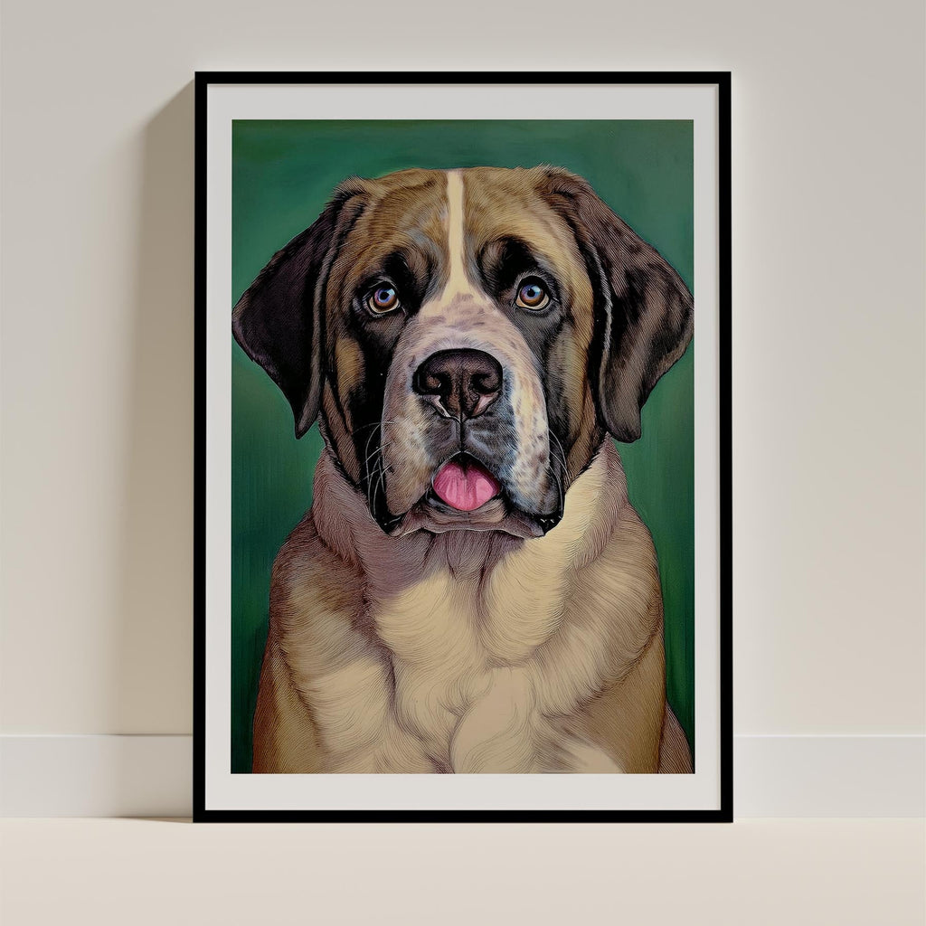 Saint Bernard Green Painted Series image 0
