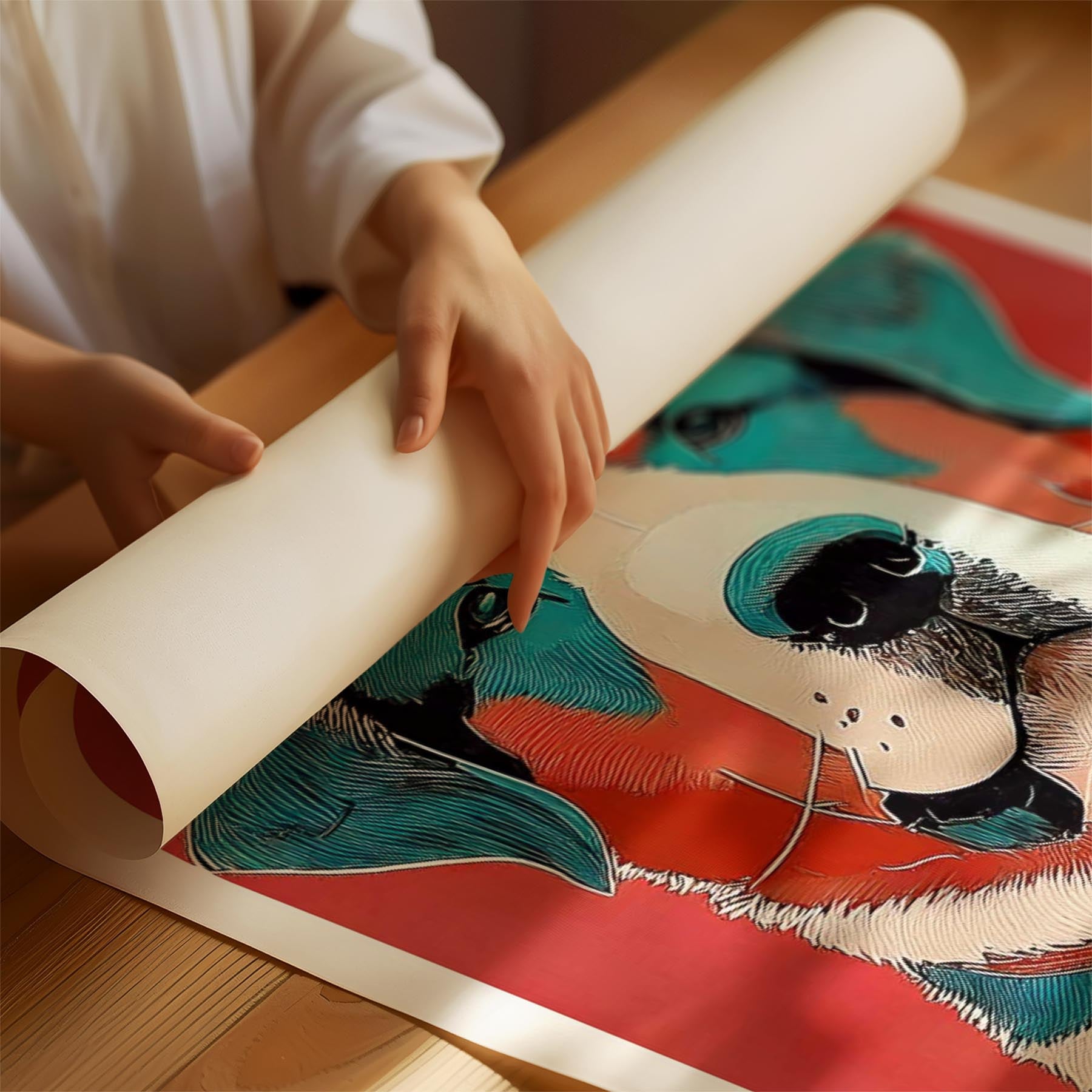 Bernese Mountain Dog Red Dog Series image 1