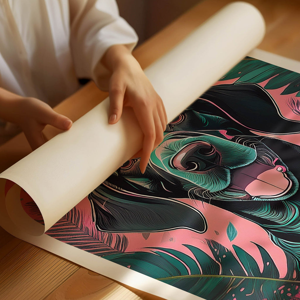 German Pointer Flowery Dog image 1