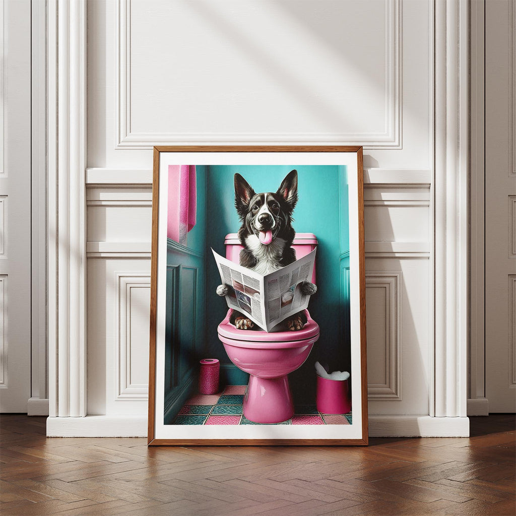 Maremma Toilet Dogs PInk and Turquise image 4