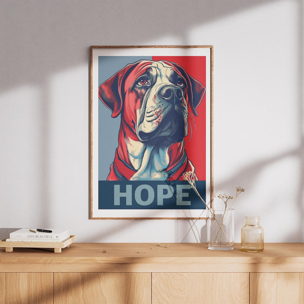 Neapolitan Mastiff HOPE Series Inspired by the Obama Poster image 8