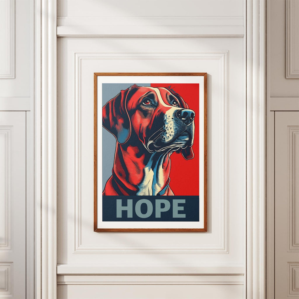 Rhoedesian Ridgeback HOPE Series Inspired by the Obama Poster image 3