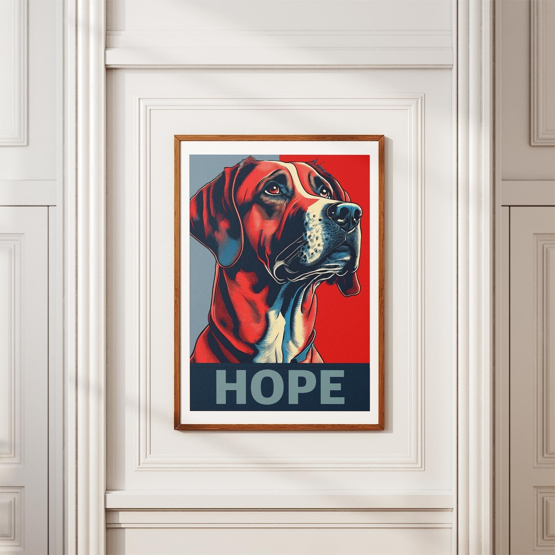 Rhoedesian Ridgeback HOPE Series Inspired by the Obama Poster image 3