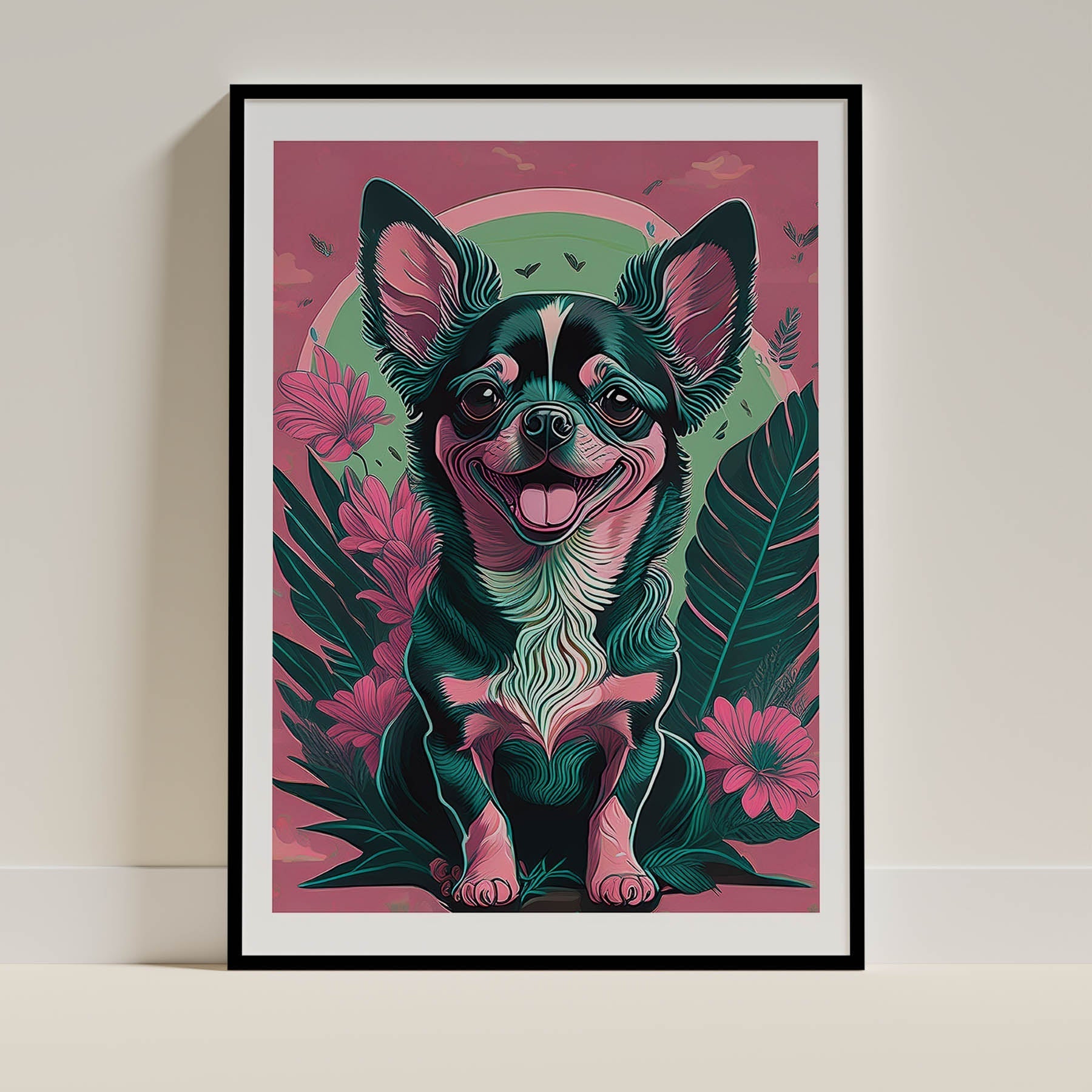 Chihuahua Flowery Dog image 0