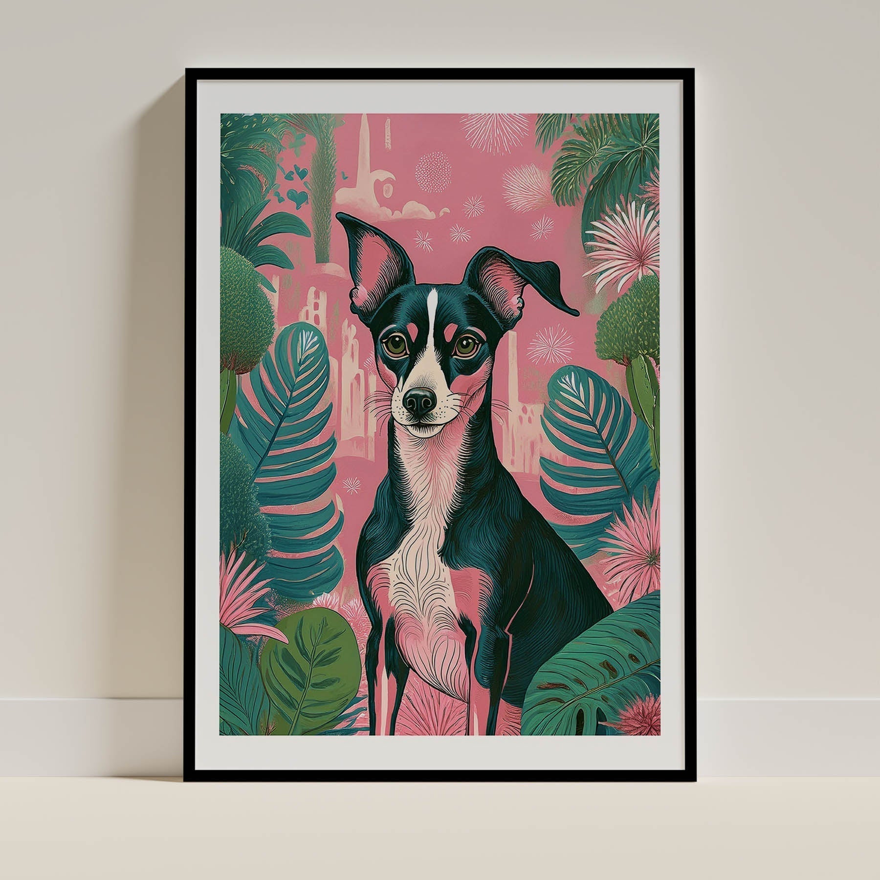 Whippet Dog Art Print Unframed Vol 2 | 10 Unique Designs | Wall Art Gift for Dog Lovers - Image 7 | Dogsy & Co