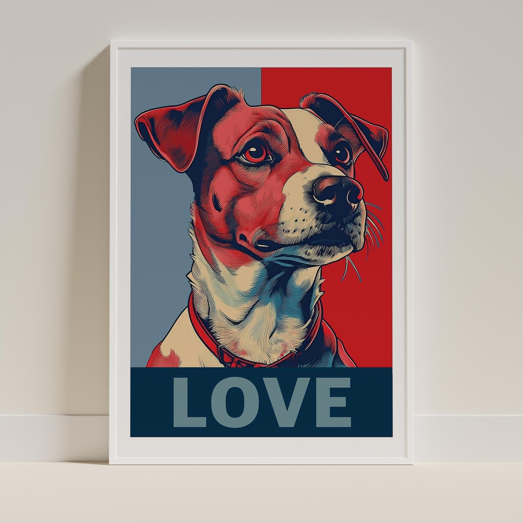 Jack Russell LOVE Series Inspired by the Obama Poster image 9