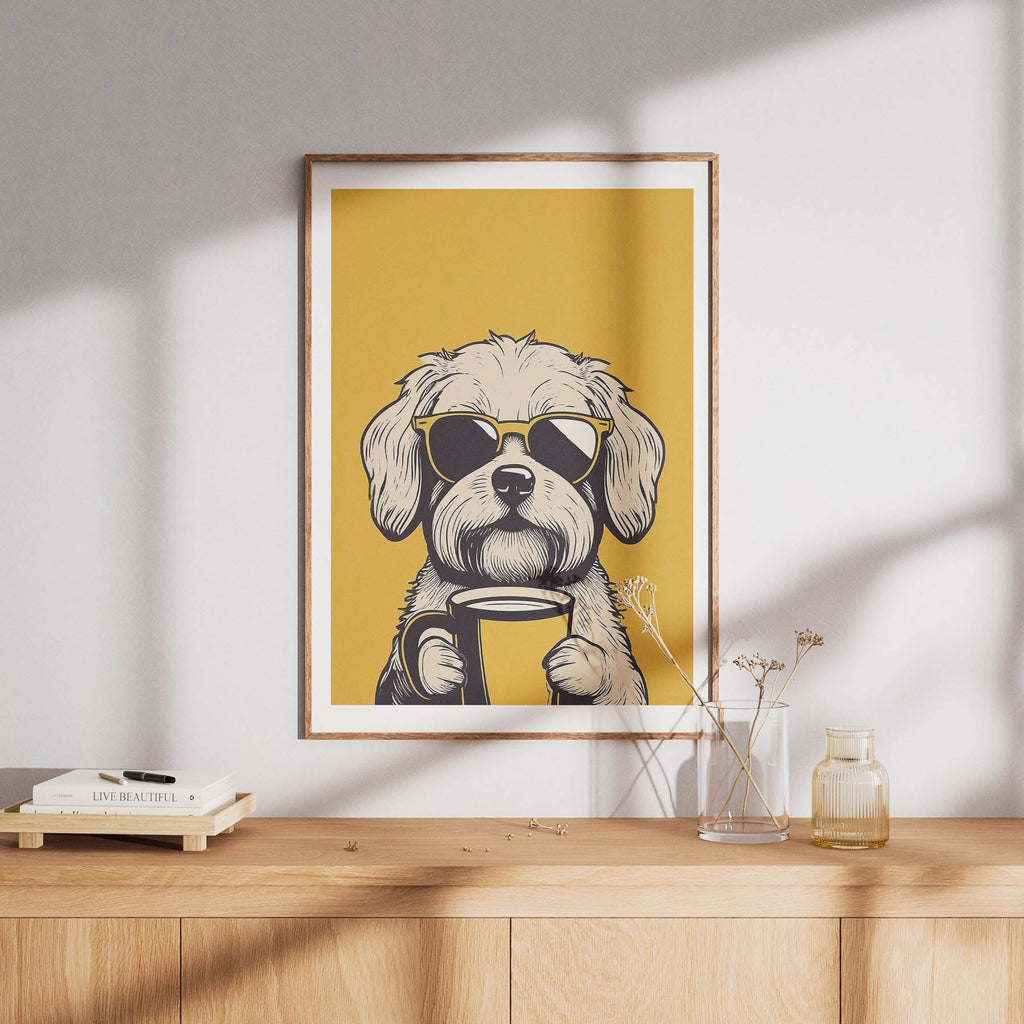 Maltese Chillin Coffee Dog image 8