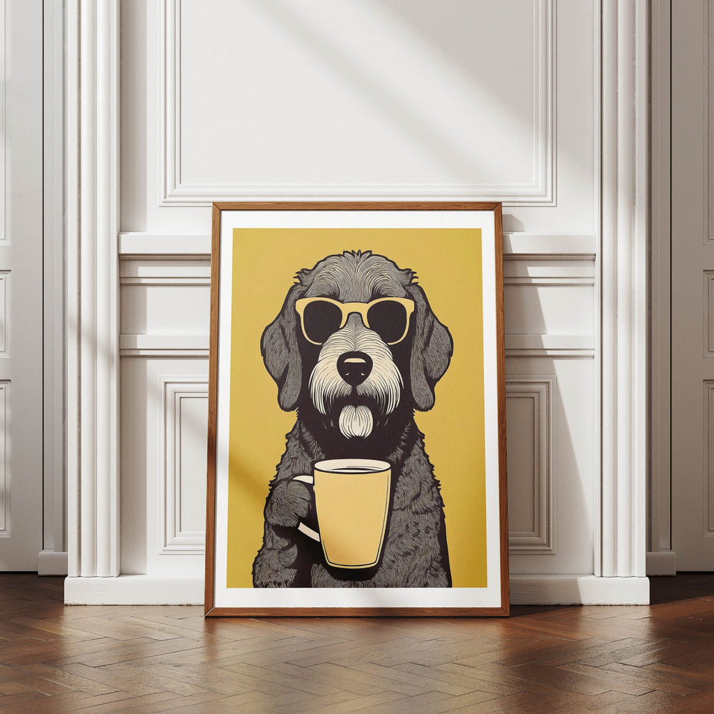 Labradoodle Chillin Coffee Dog image 4