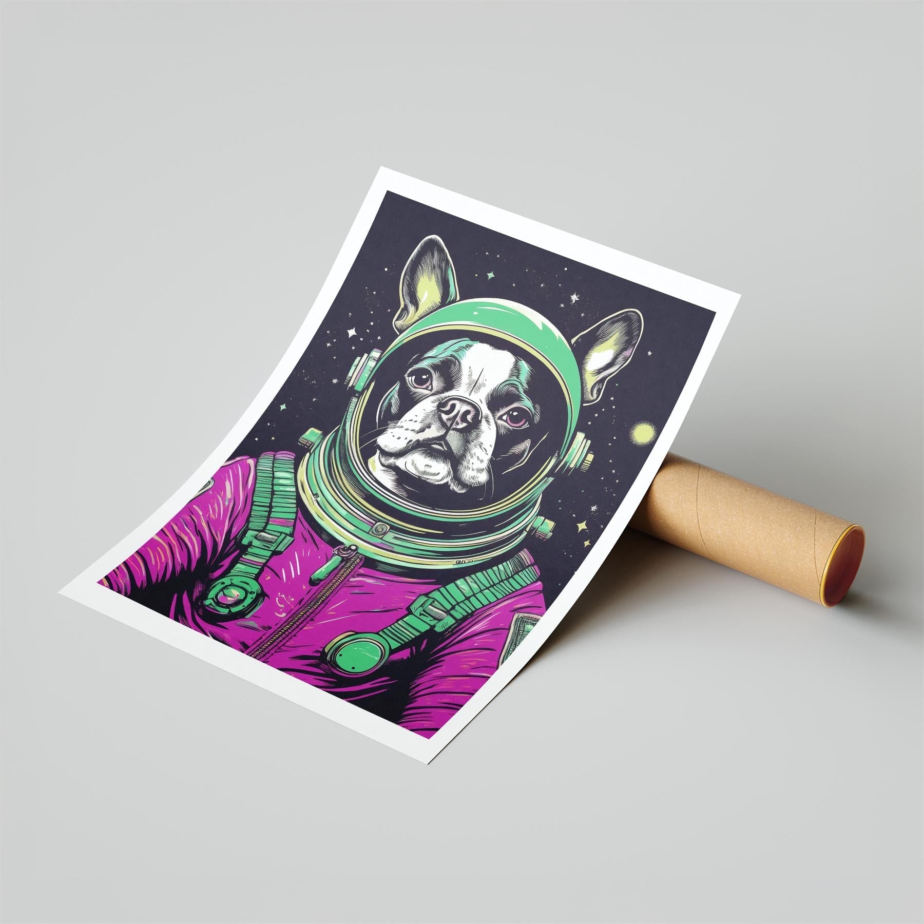 Boston Terrier Space Dogs Series image 6