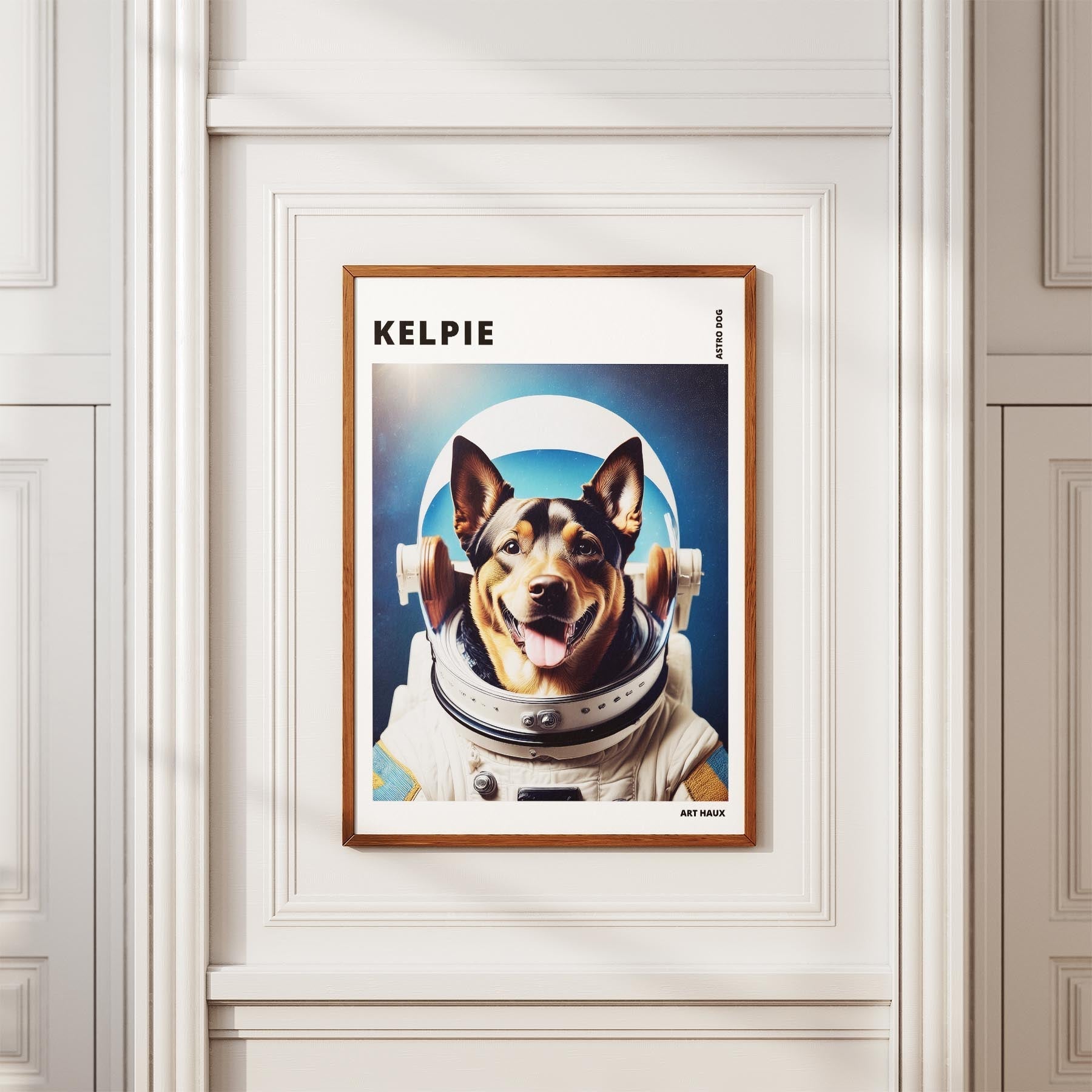 Kelpie Astronaut Dog Series with Text Astro Dog image 3