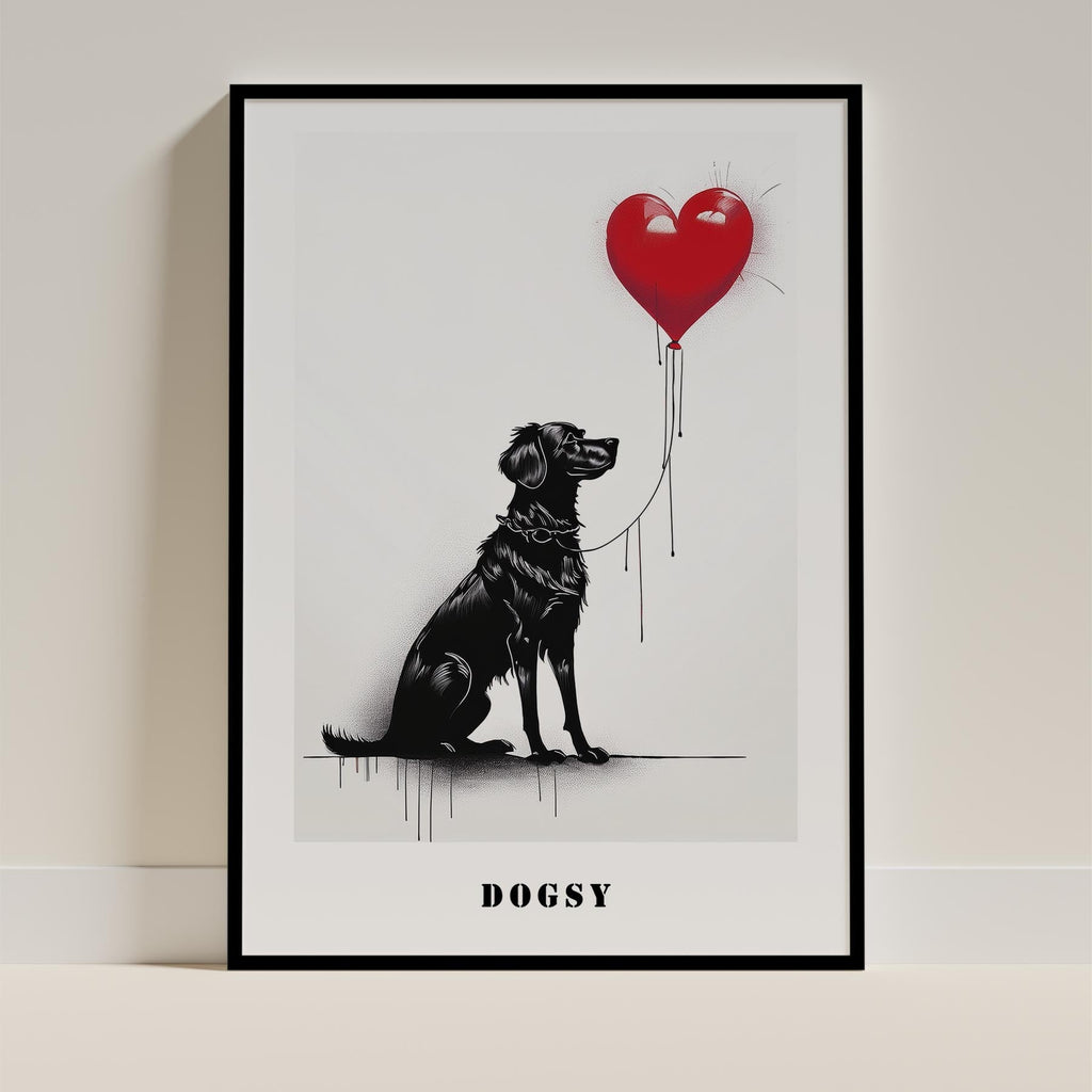 Maremma DOGSY Series inspired by the Art of Banksy with text Dogsy image 0