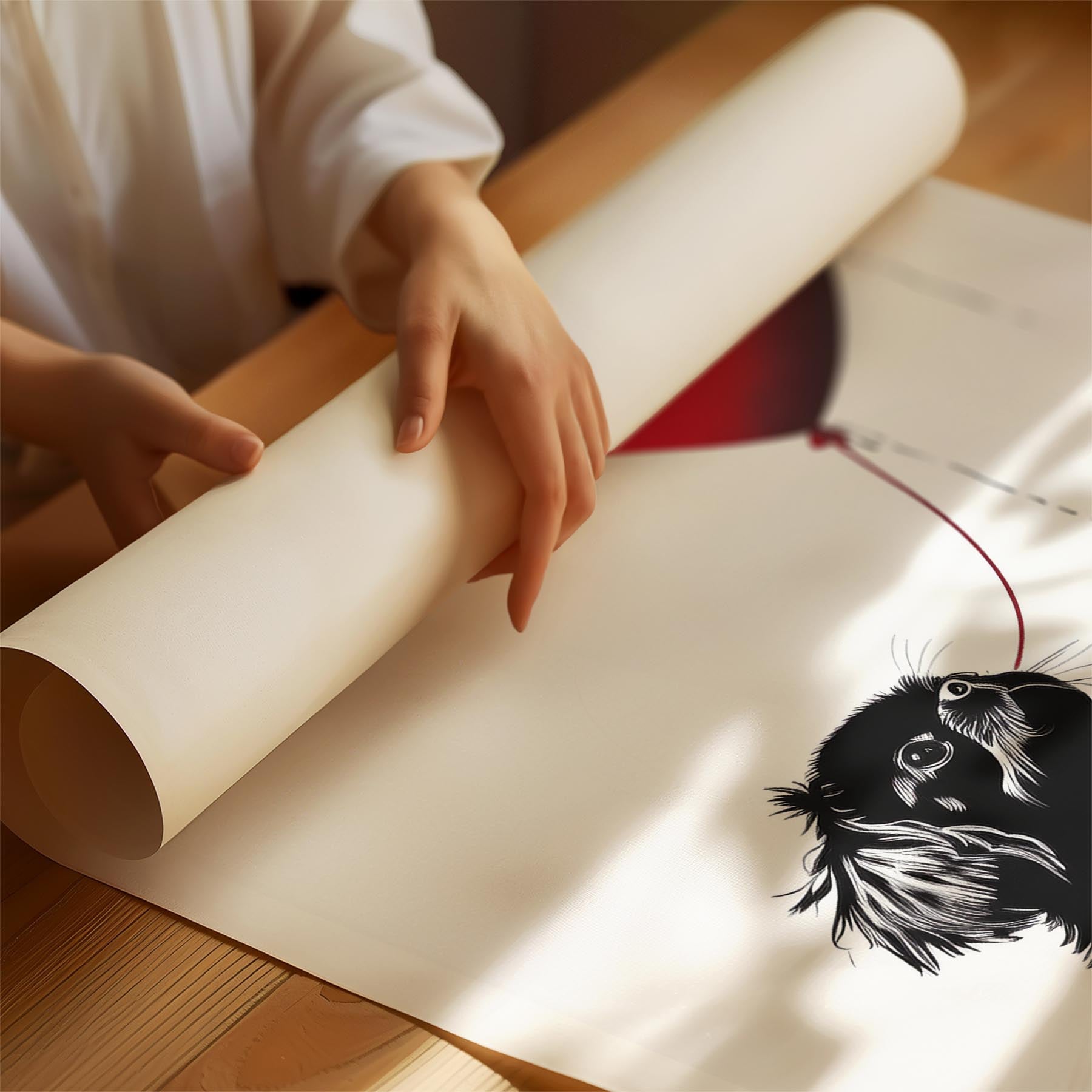 Japanese Chin DOGSY Series inspired by the Art of Banksy image 1