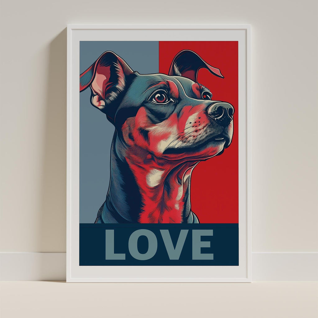 Miniature Pinscher LOVE Series Inspired by the Obama Poster image 9