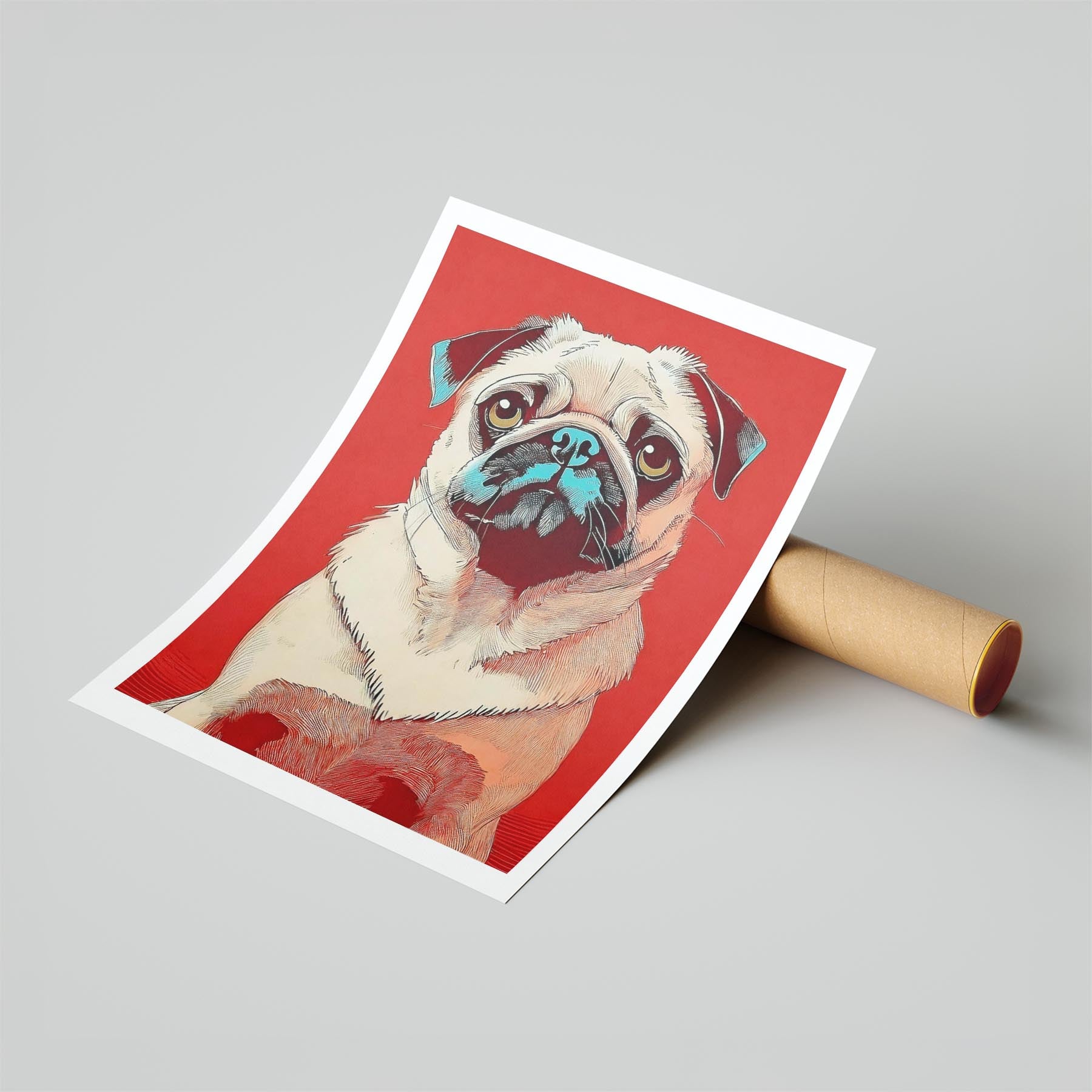 Pug Red Dog Series image 6