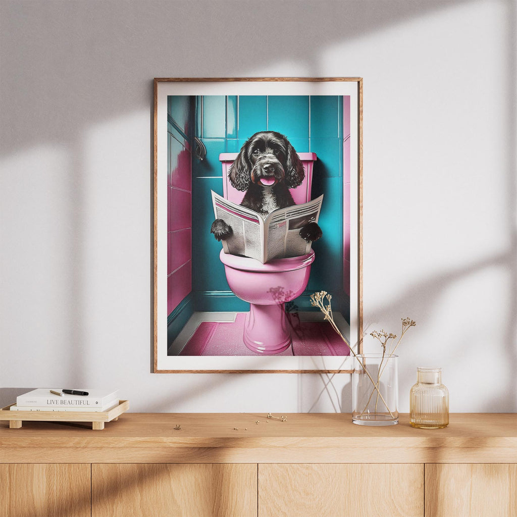 Cavoodle Toilet Dogs PInk and Turquise image 8