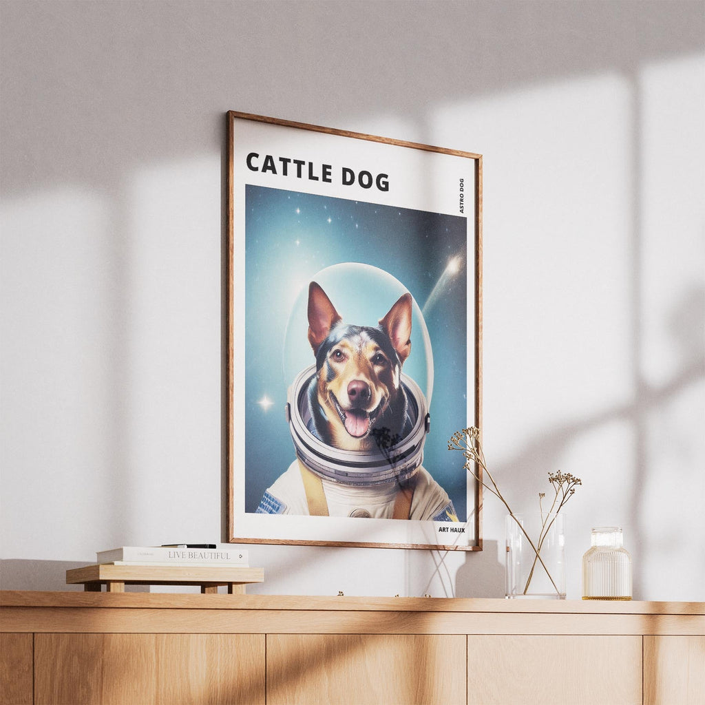 Cattle Dog Astronaut Dog Series with Text Astro Dog image 5