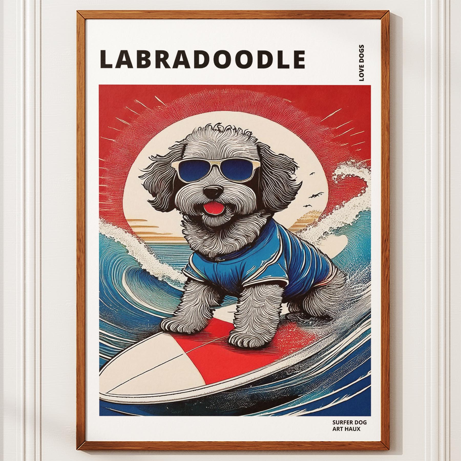 Labradoodle Hokosai Surfer Dogs 1 image 10