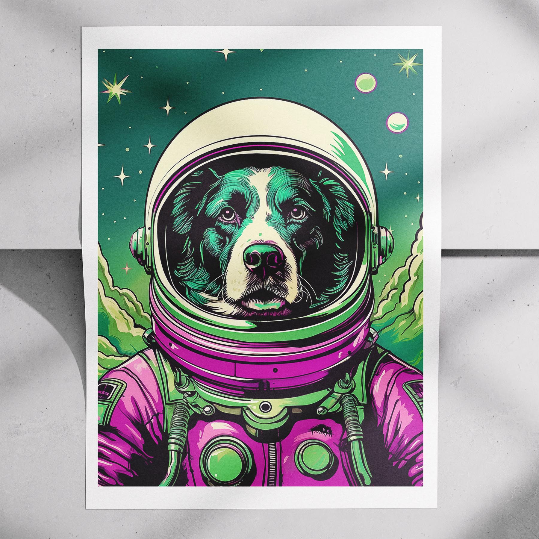Border Collie Space Dogs Series image 7