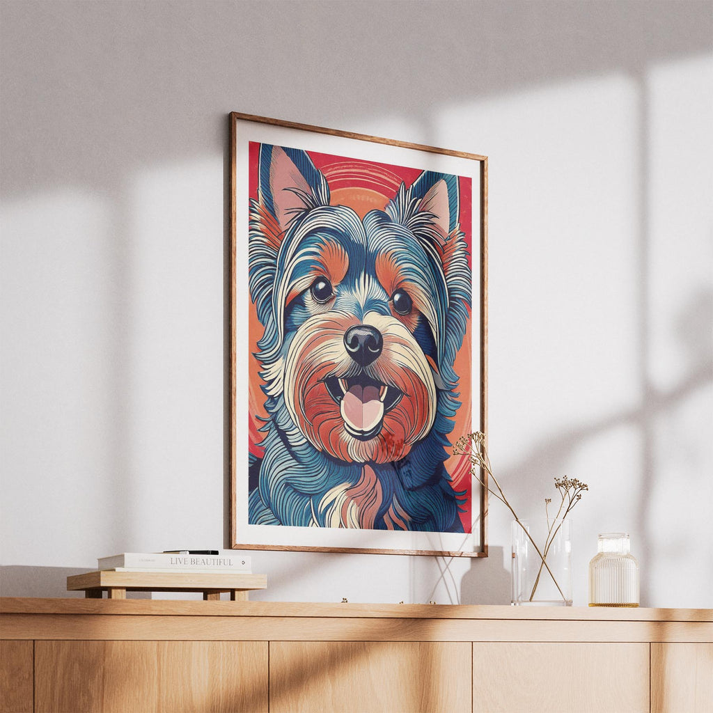 Yorkshire Terrier Hokusai Japanese Inspired Dog Series image 5