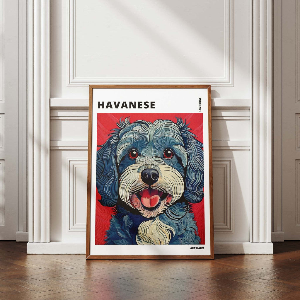 Havanese Hokusai Japanese Inspired Dog Series with Text image 4