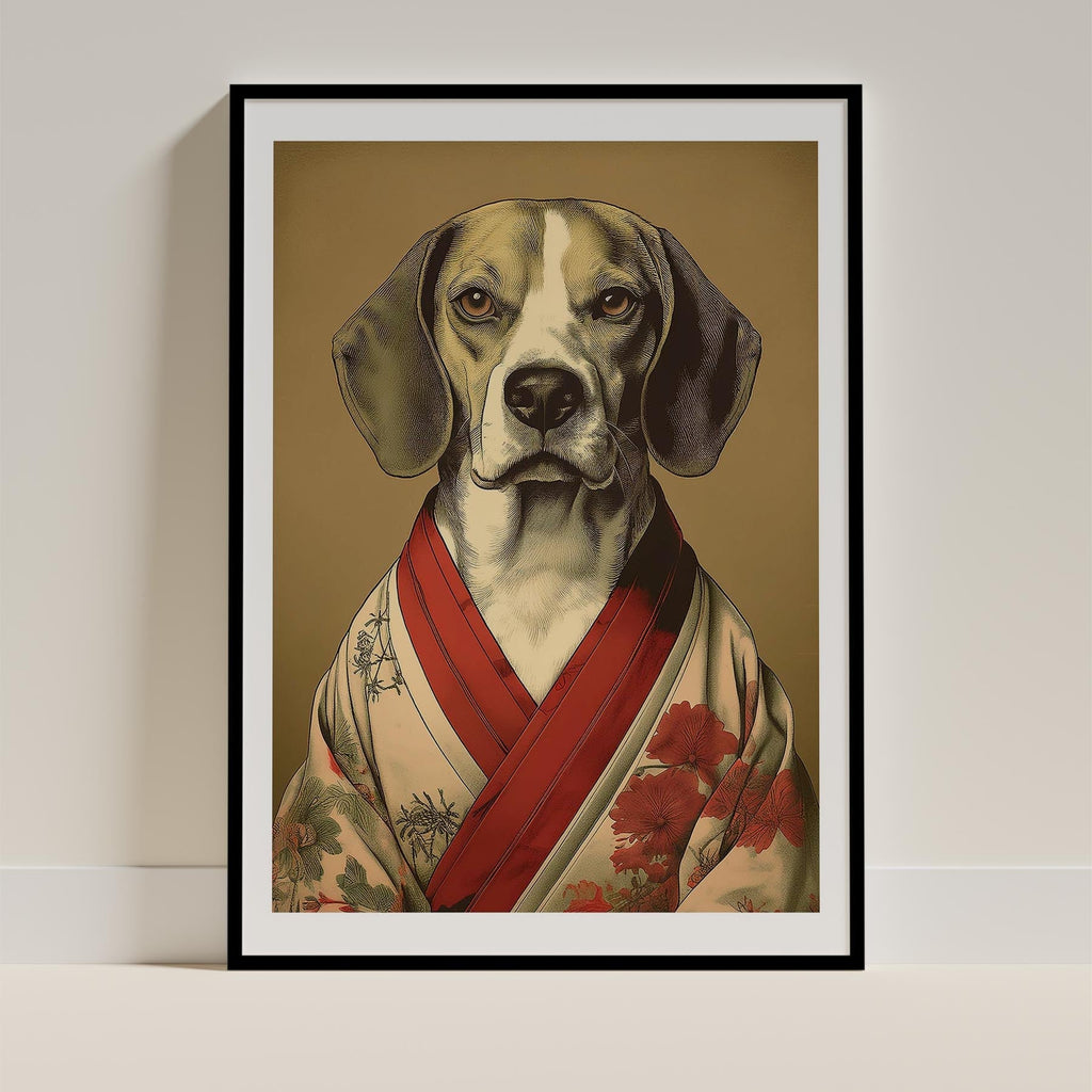 Beagle Japanse Kimono Dog Series image 0