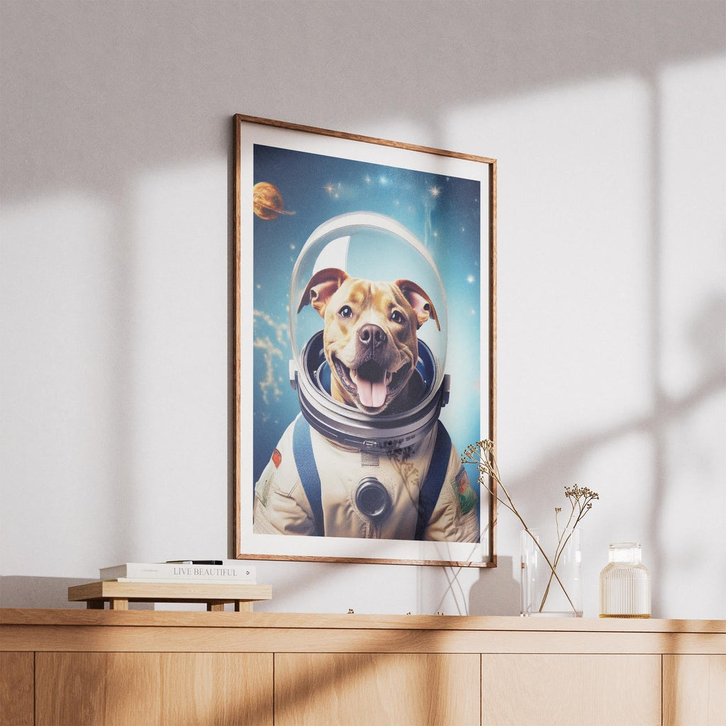 Staffordshire Bull Terrier Astronaut Dog Series image 5