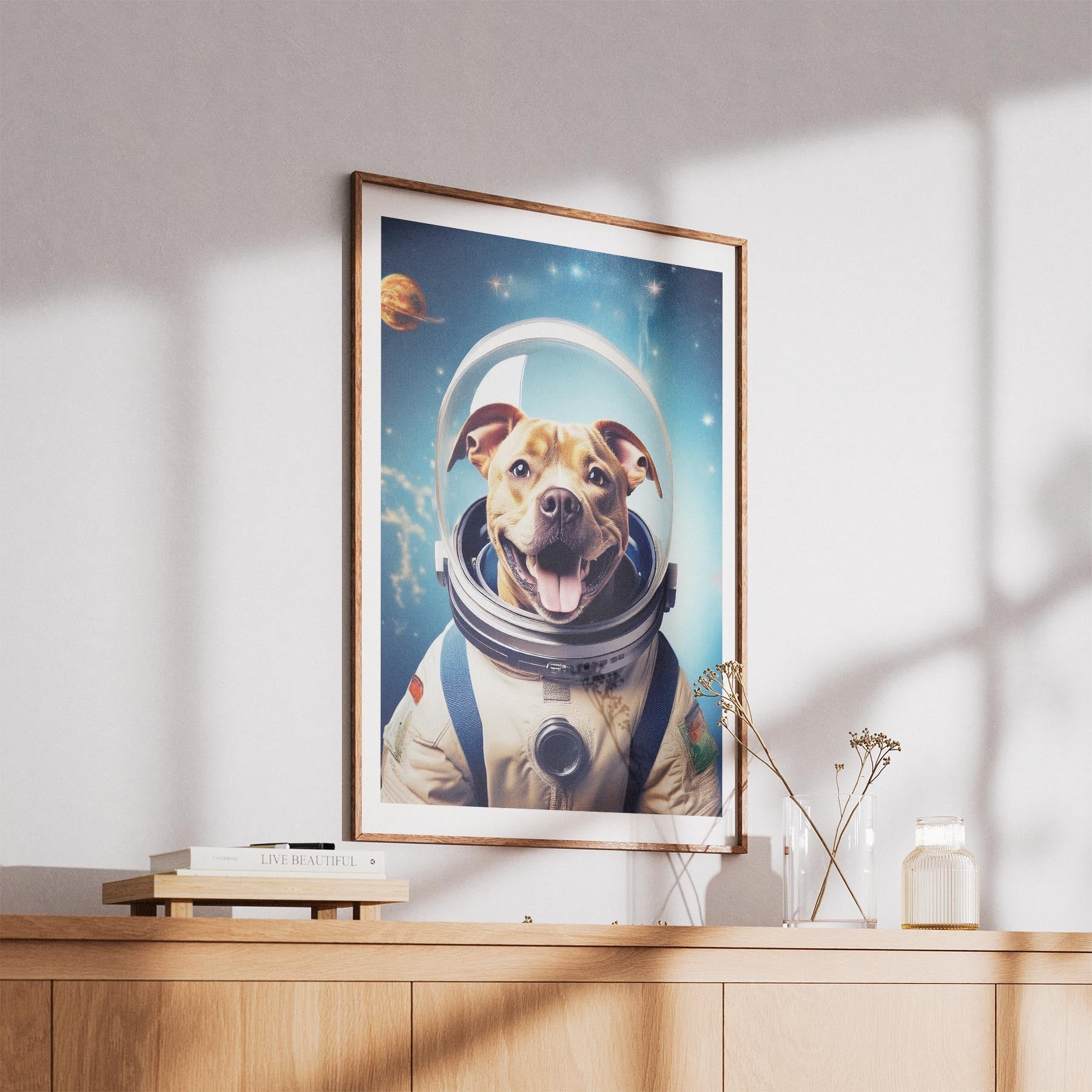 Staffordshire Bull Terrier Astronaut Dog Series image 5