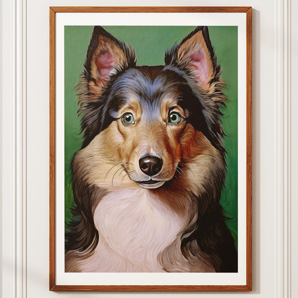Shetland Sheepdog Green Painted Series image 10