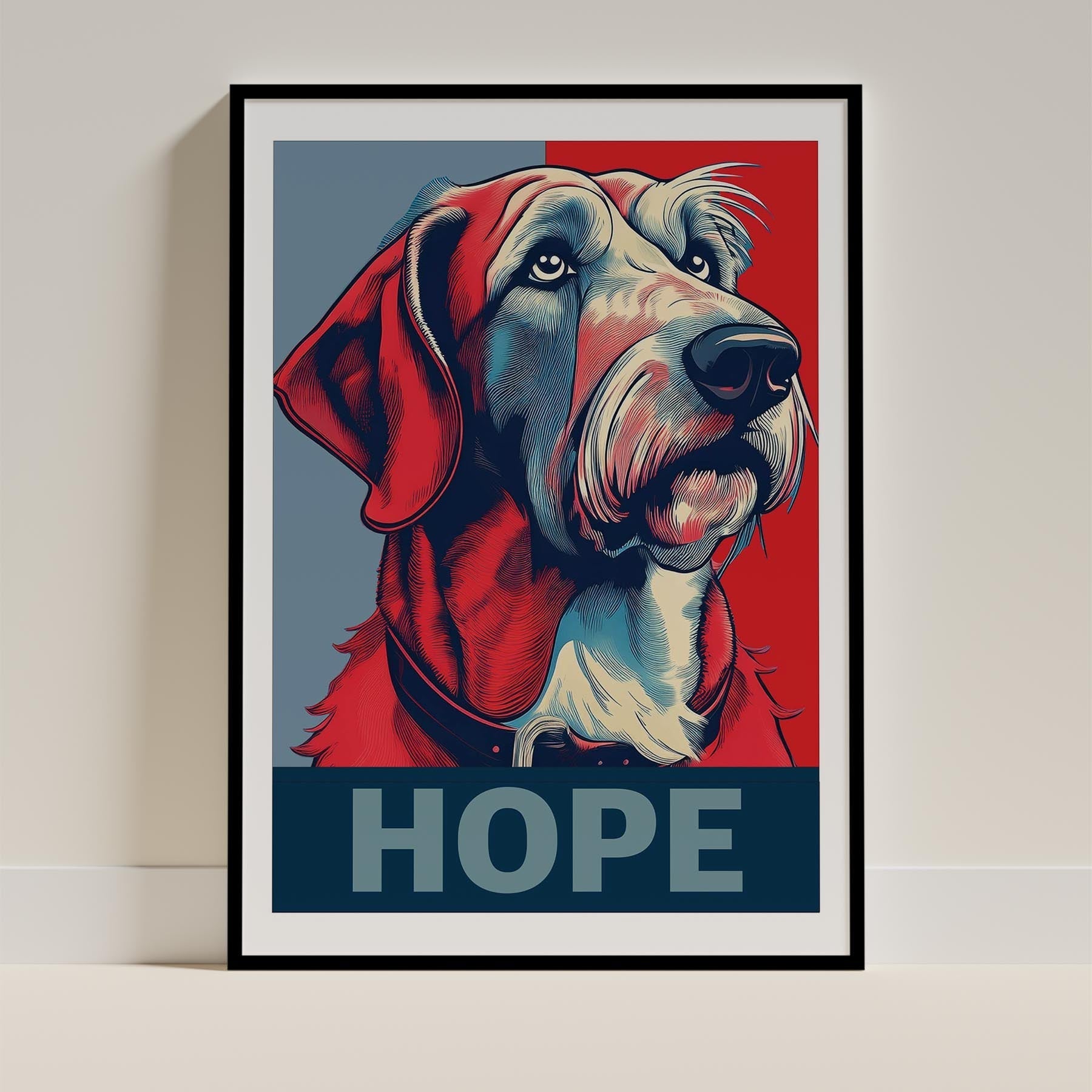 Irish Wolfhound HOPE Series Inspired by the Obama Poster image 11