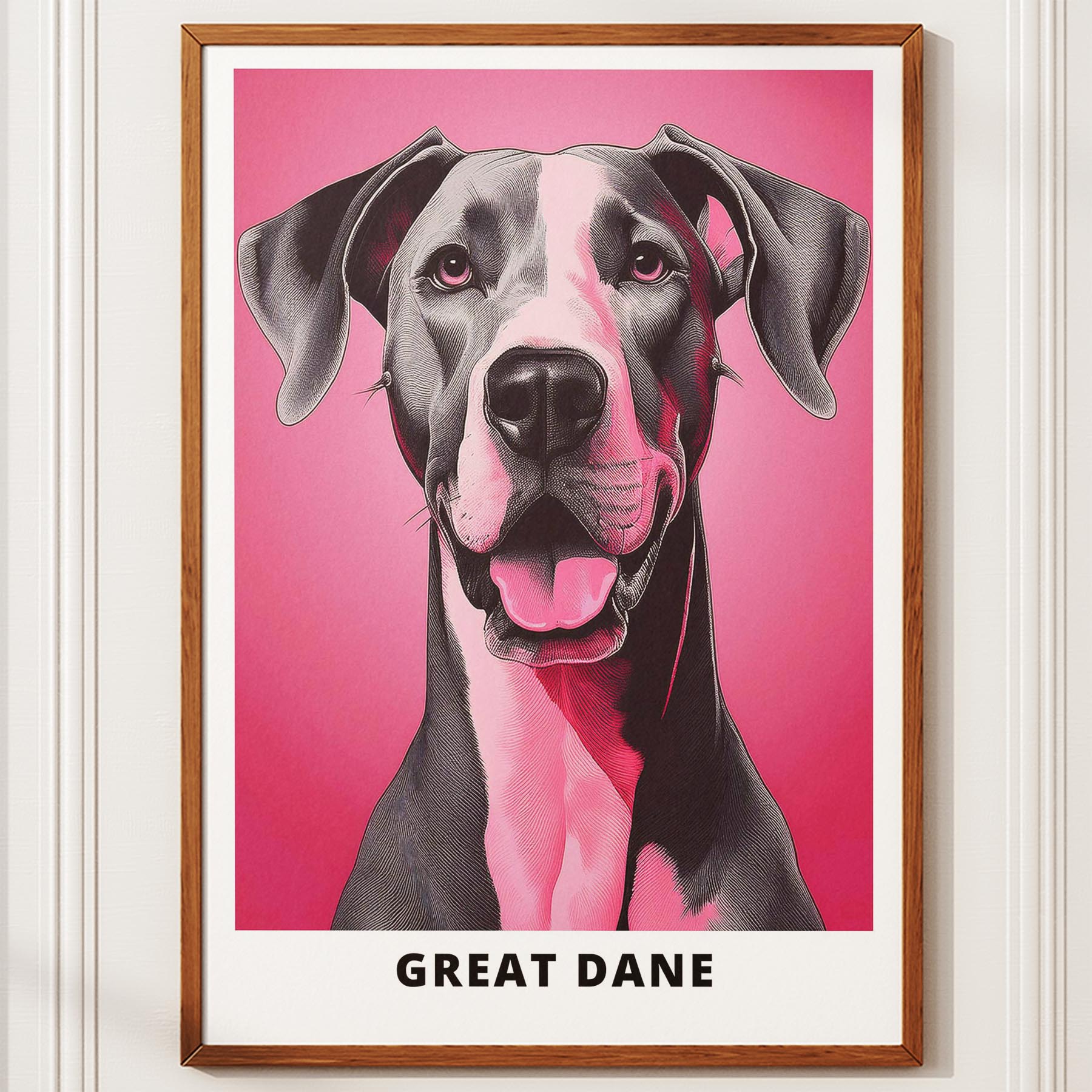 Great Dane Pink and Black Dog Series 2 image 10