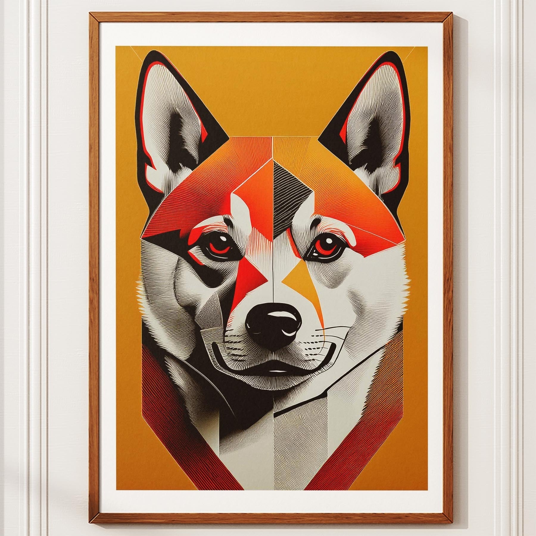 Shiba Geometric Orange Series image 10