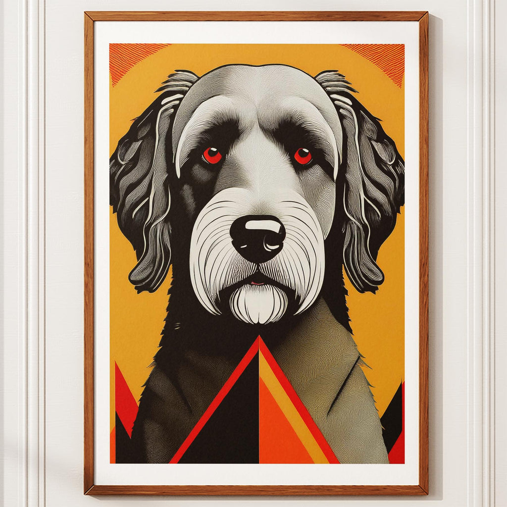 Spanish Water Dog Geometric Orange Series image 10