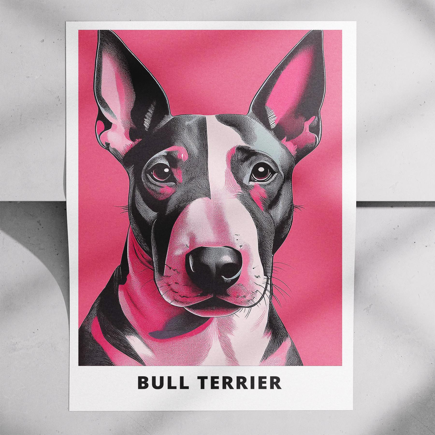 Bull Terrier Pink and Black Dog Series 1 image 7