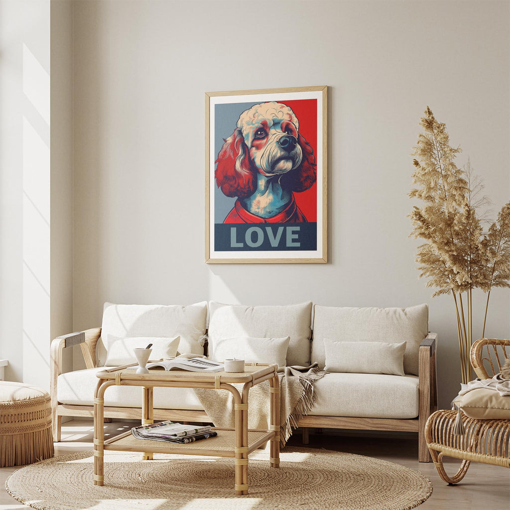 Poodle LOVE Series Inspired by the Obama Poster image 2