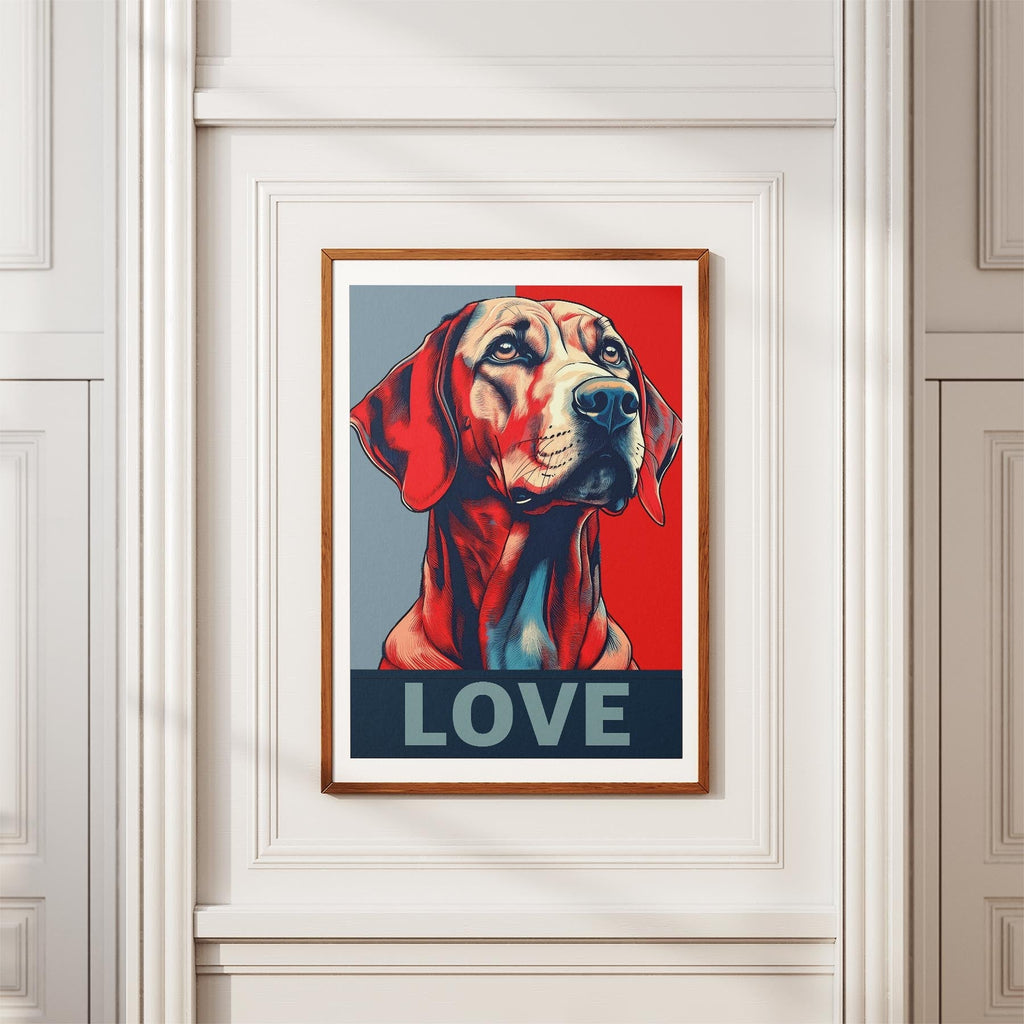 Hungarian Vizsla LOVE Series Inspired by the Obama Poster image 3