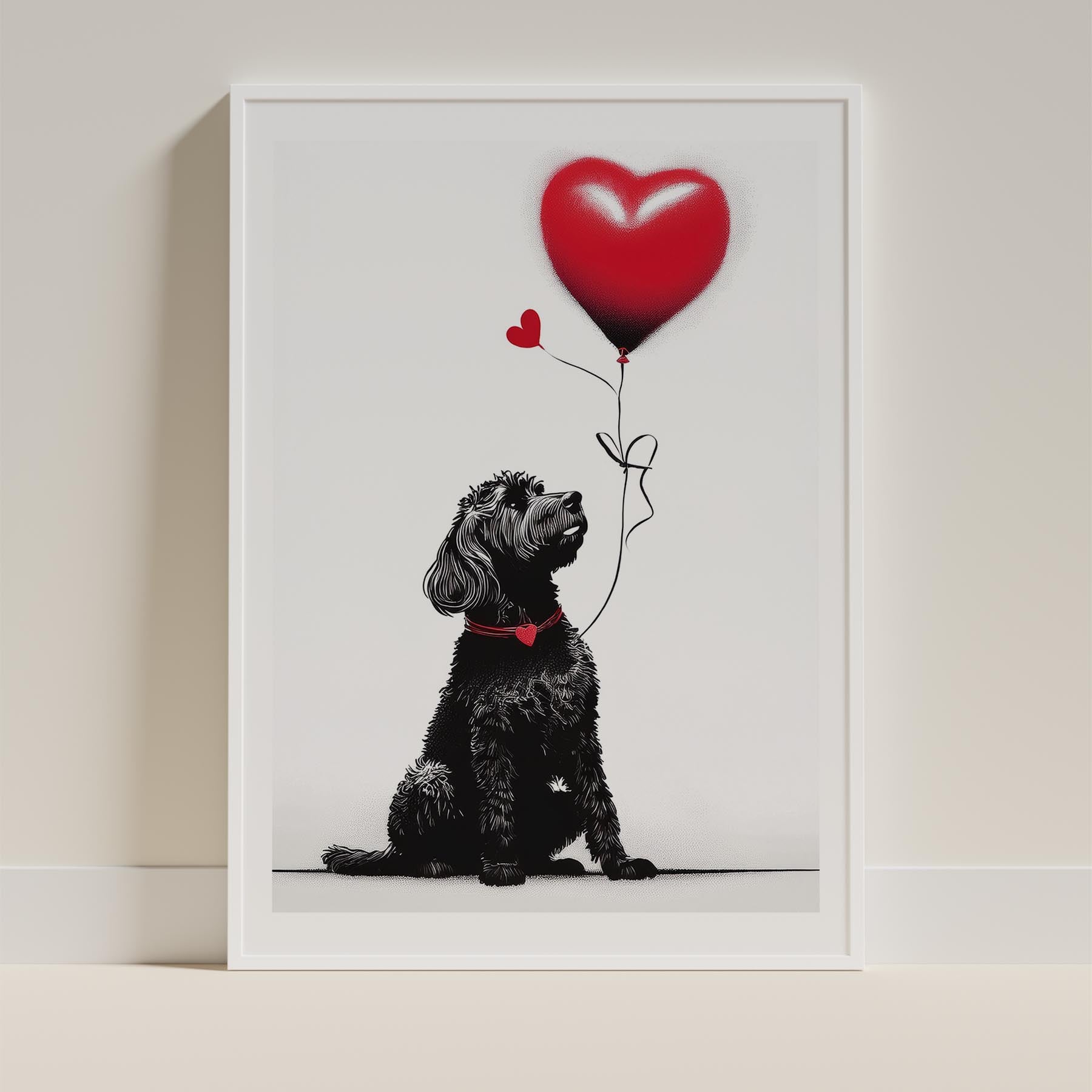 Spanish Water Dog DOGSY Series inspired by the Art of Banksy image 9