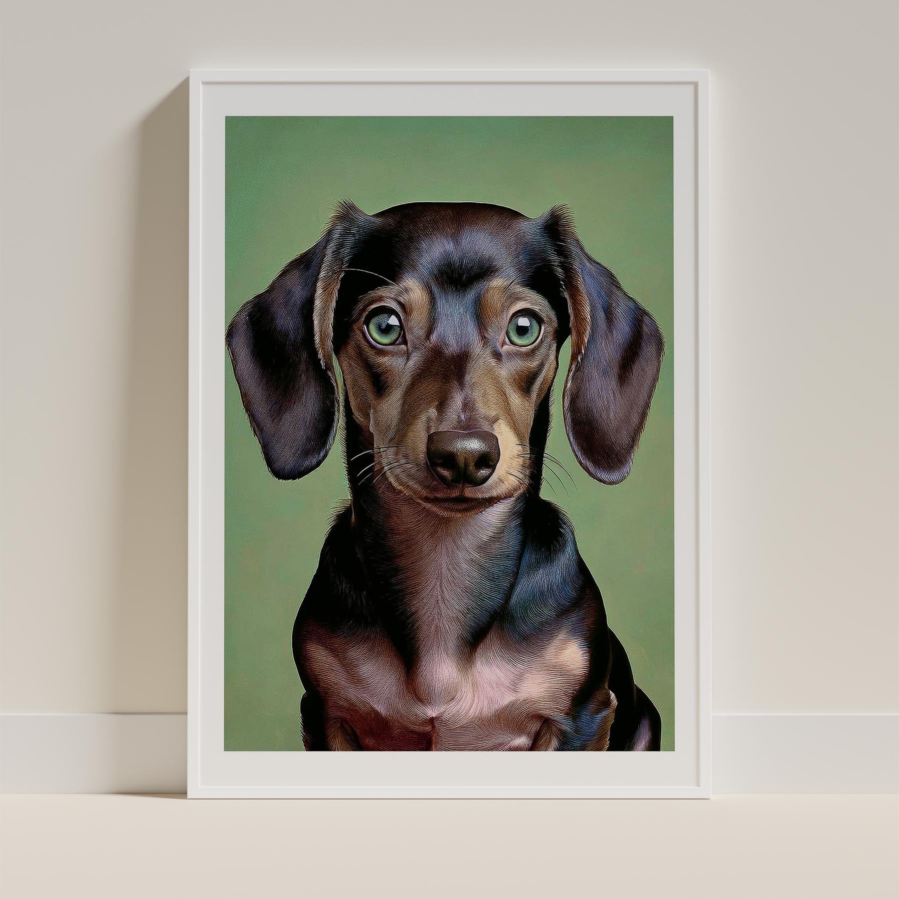 Dachshund Green Painted Series image 9