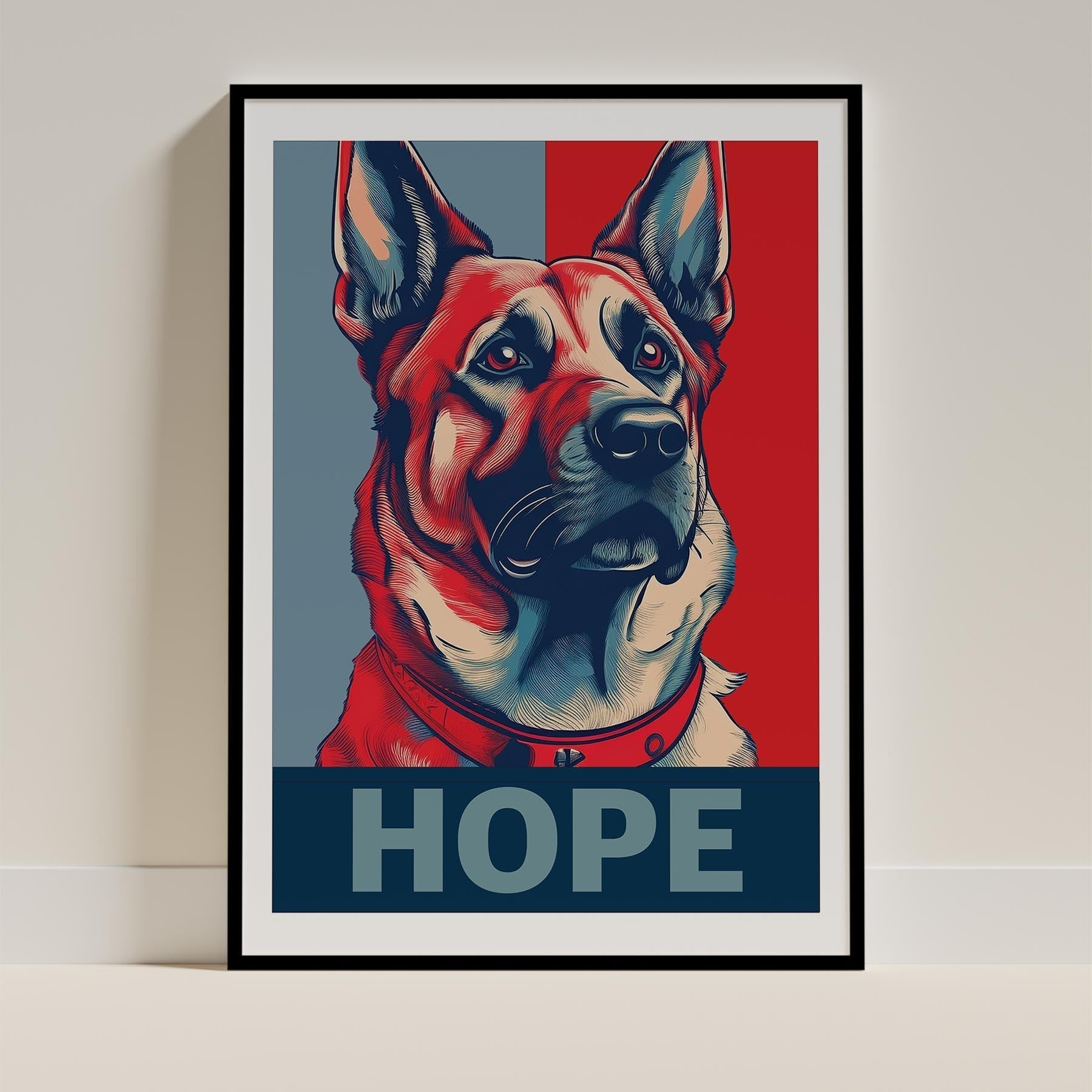 German Shepherd Dog Art Print Unframed Vol 1 | 11 Unique Designs | Wall Art Gift for Dog Lovers - Image 7 | Dogsy & Co