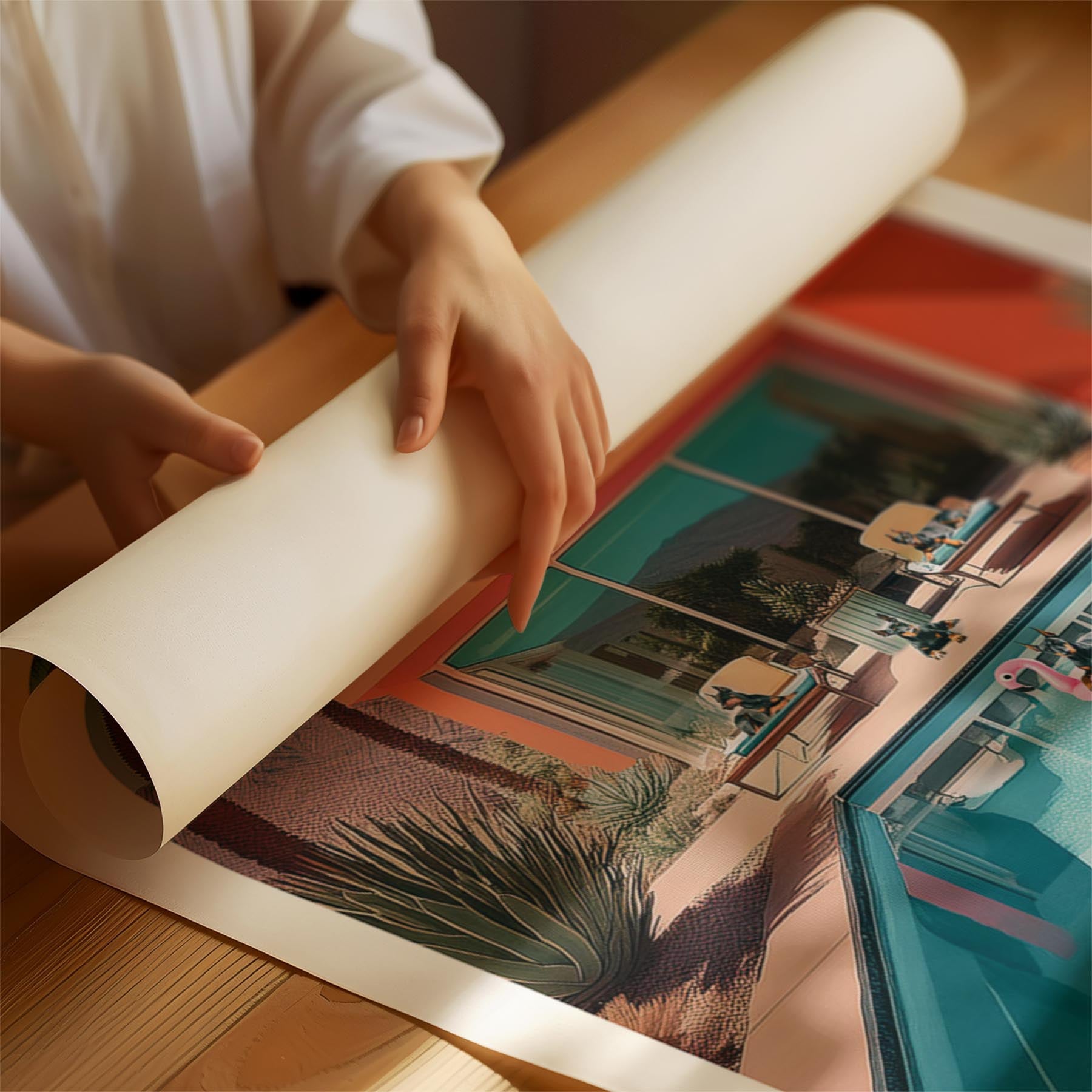 Dogue de Bordeaux Custom Pool Party WITH TEXT image 1