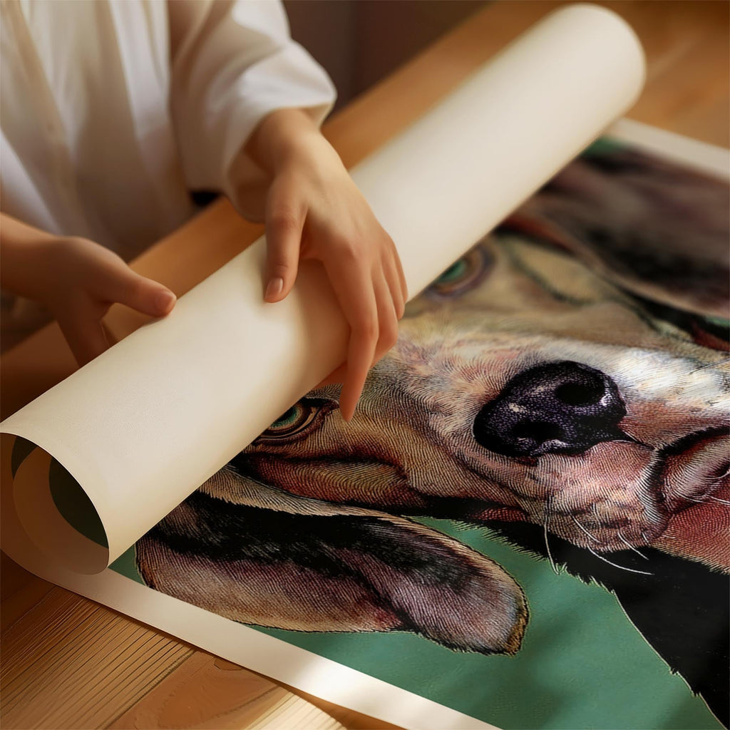 Beagle Green Painted Series image 1