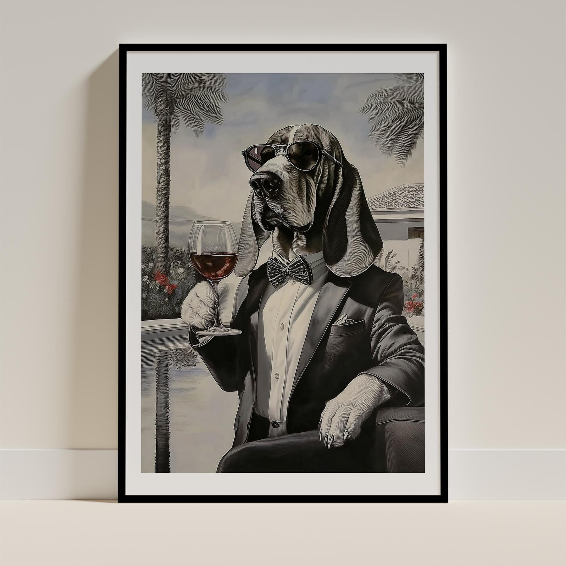 Basset Hound Dog Art Print Unframed Vol 1 | 11 Unique Designs | Wall Art Gift for Dog Lovers - Image 4 | Dogsy & Co
