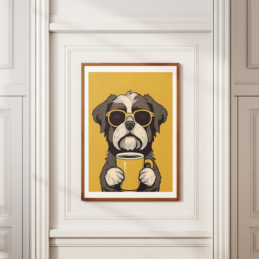 Shih Tzu Chillin Coffee Dog image 2