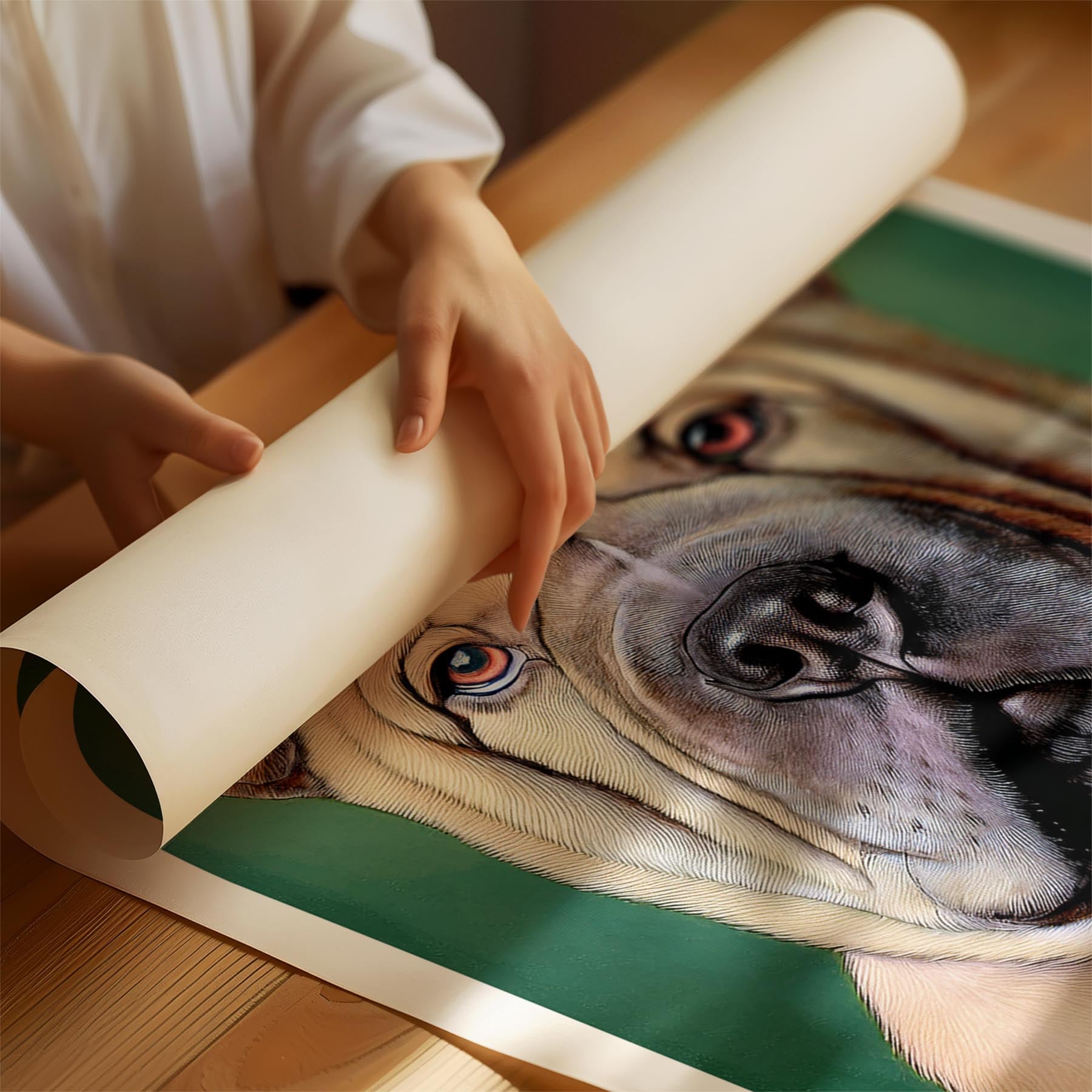 Shar Pei Green Painted Series image 1