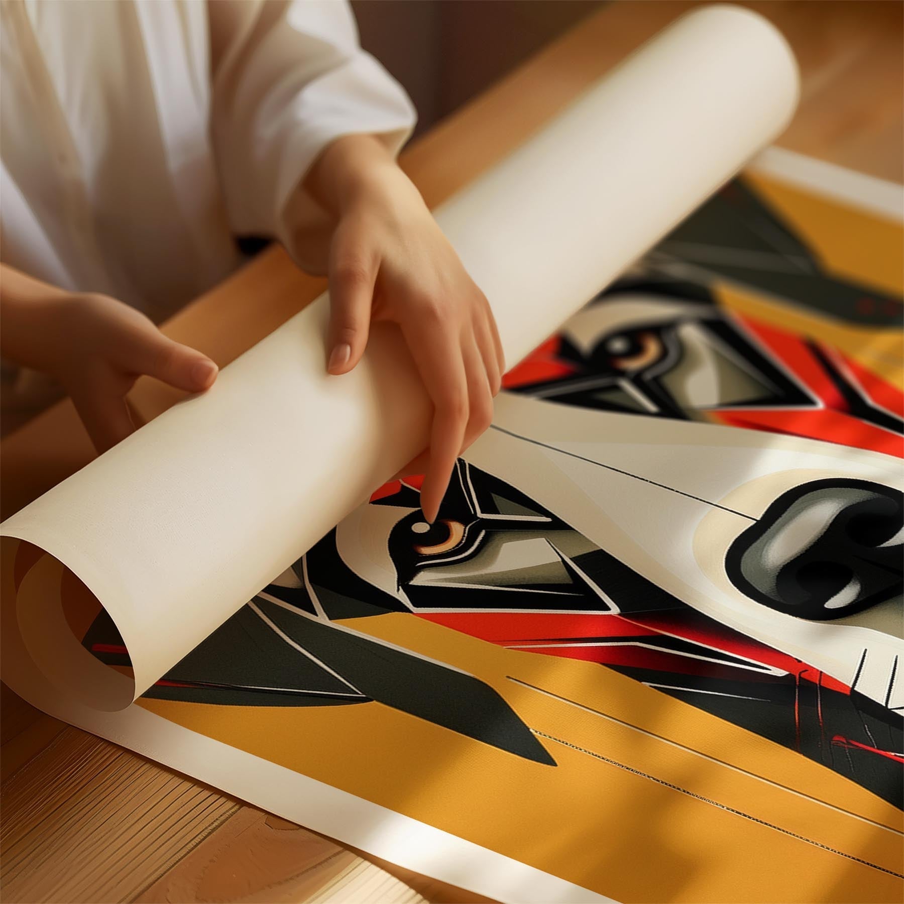 Great Dane Geometric Orange Series image 1