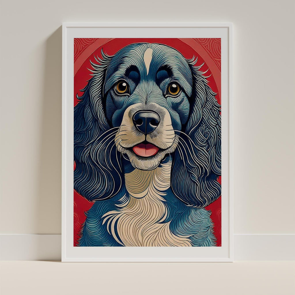 Cocker Spaniel Hokusai Japanese Inspired Dog Series image 9