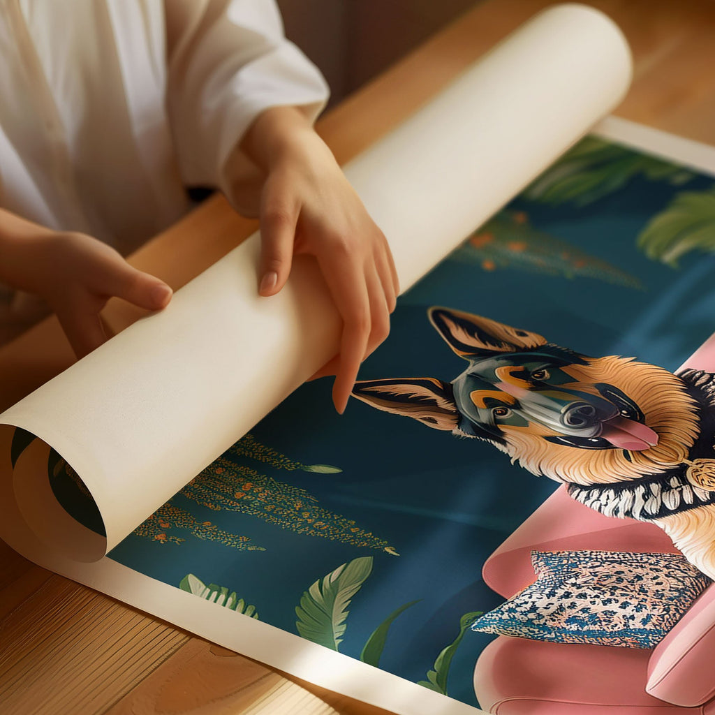 German Shepherd  Just Lounging Around image 3